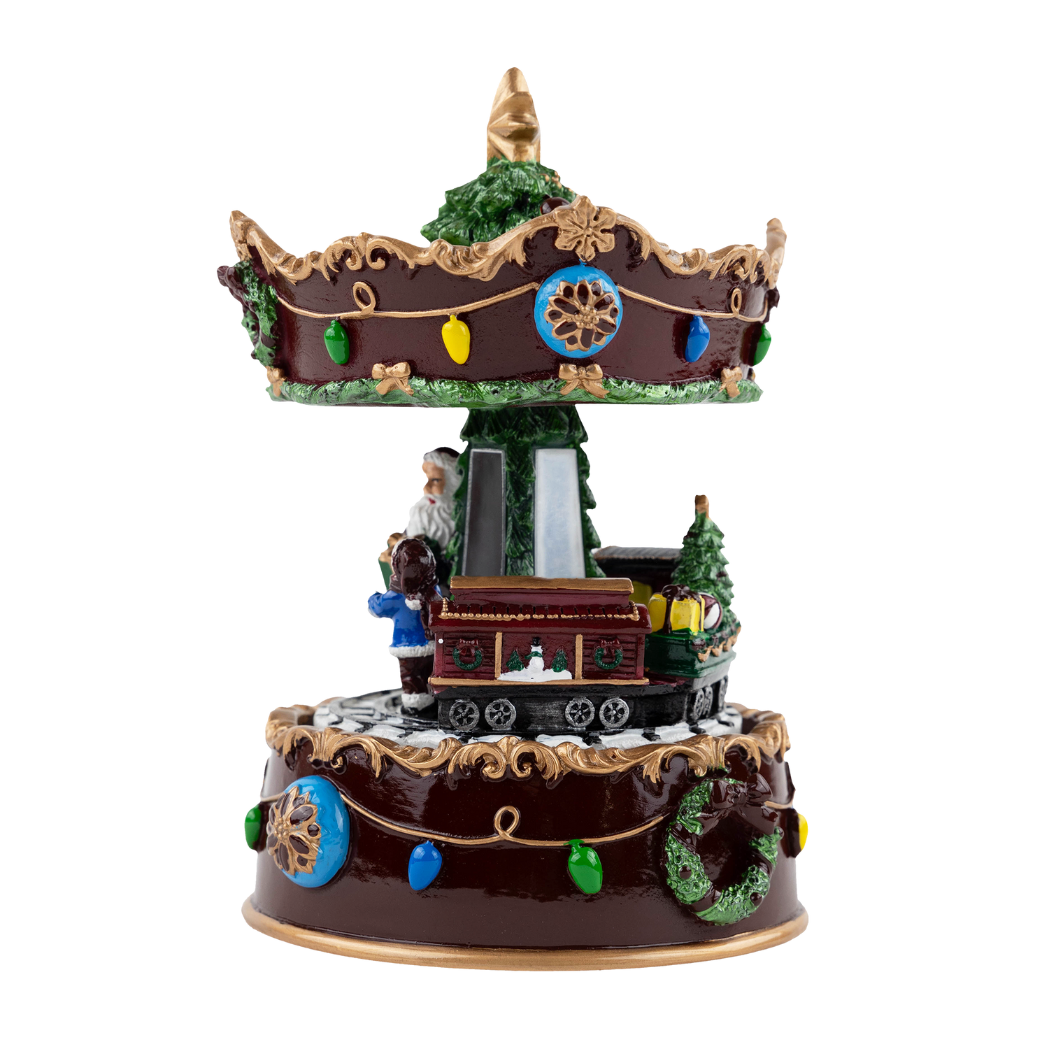 Collegiate Outfitters Holiday Rotating Musical Carousel Tree