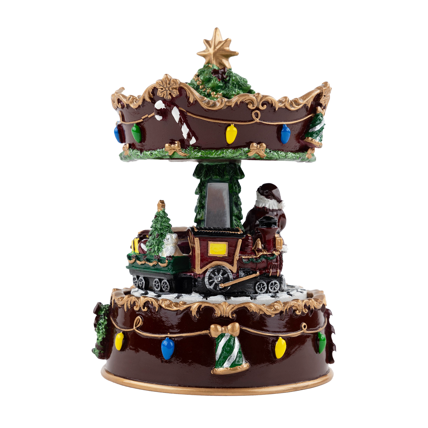 Collegiate Outfitters Holiday Rotating Musical Carousel Tree
