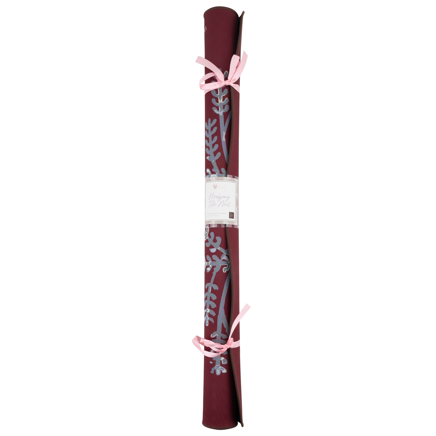 West Wind Mahjong Tile Mat - Maroon