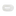 Teleties Small Flat Round Hair Clip - White