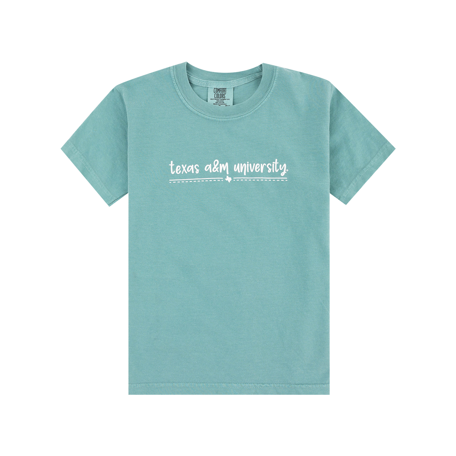 Texas A&M Comfort Colors Youth Puppy Paws T-Shirt - Green