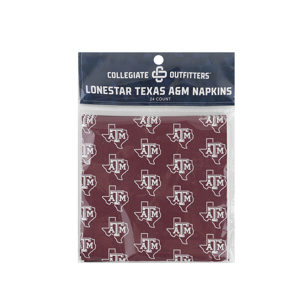 Texas A&M Collegiate Outfitters Lonestar Paper Napkins - Maroon