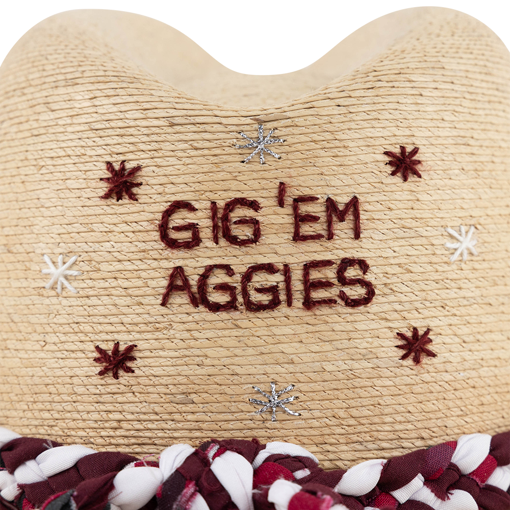 Texas A&M Primavera Icon Black Out Straw Hat
