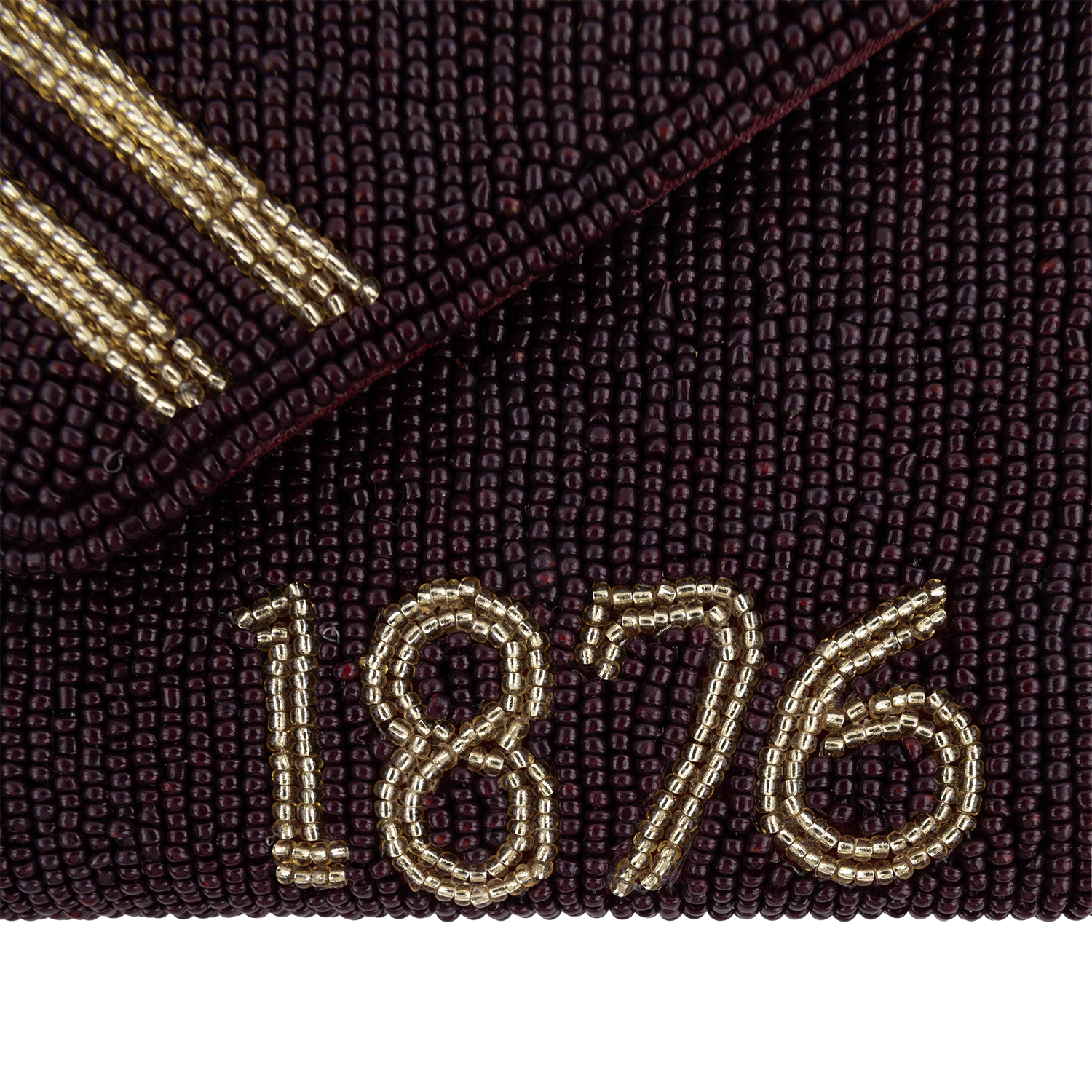 Texas A&M Beaded 1876 Clutch - Maroon
