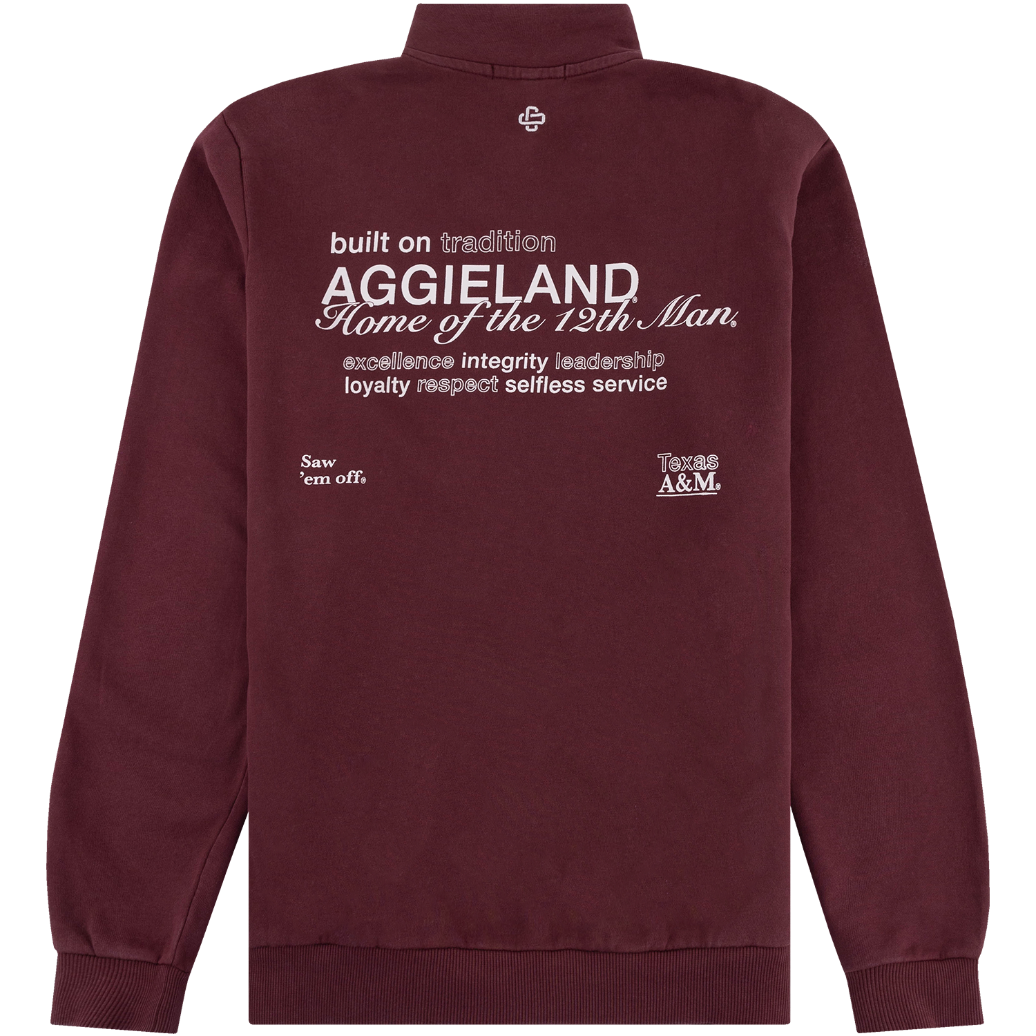 Texas A&M Collegiate Outfitters Aggieland Graphic 1/4 Zip - Maroon