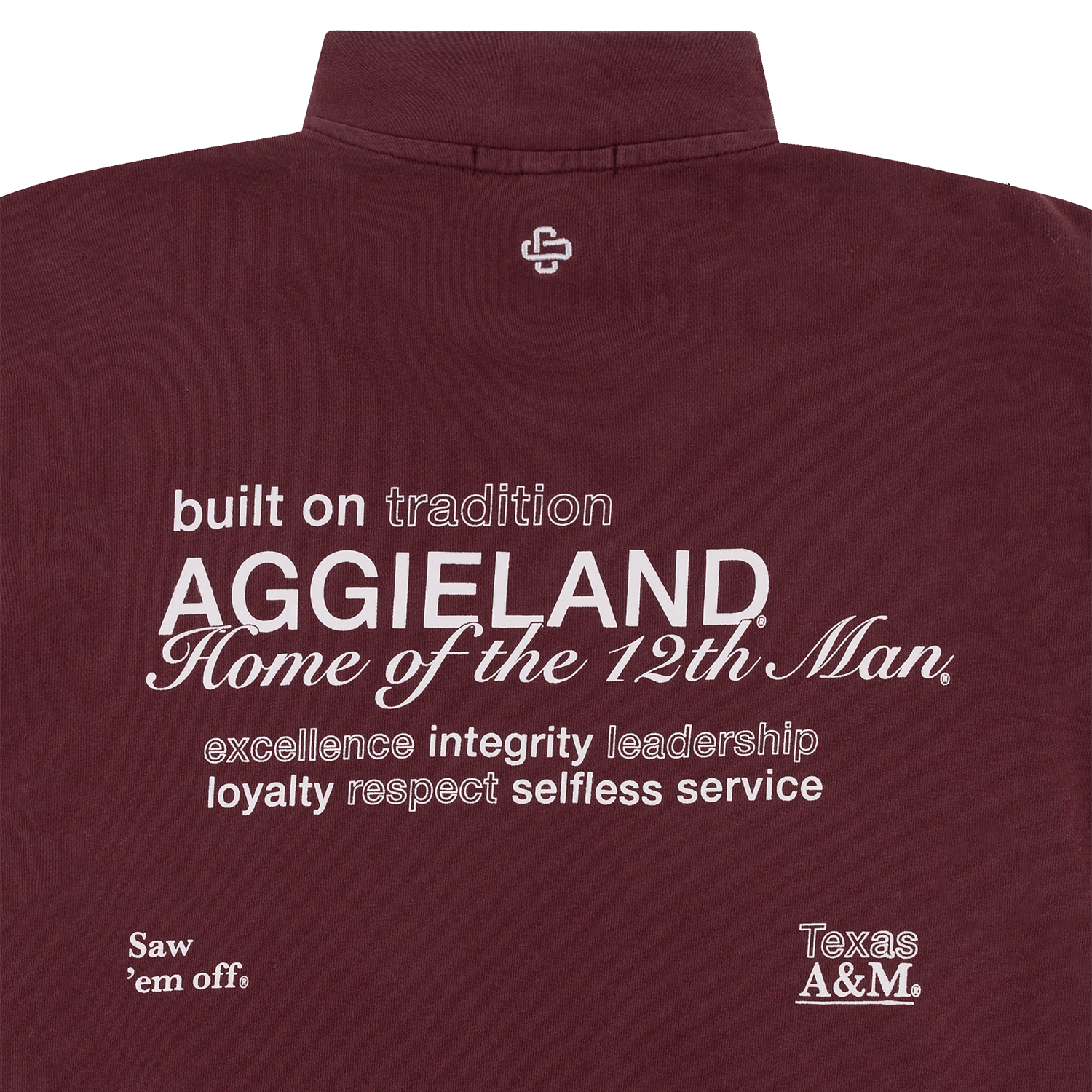 Texas A&M Collegiate Outfitters Aggieland Graphic 1/4 Zip - Maroon