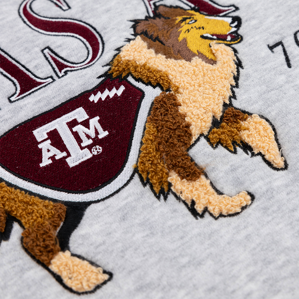Texas A&M Collegiate Outfitters Reveille Chenille Sweatshirt - Gray