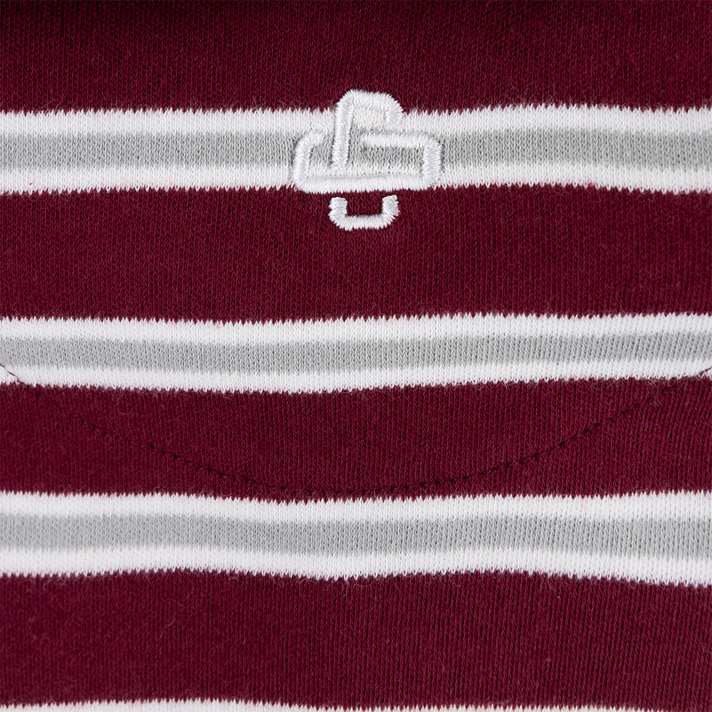 Texas A&M Women's Rugby Long Sleeve Striped Shirt - Maroon
