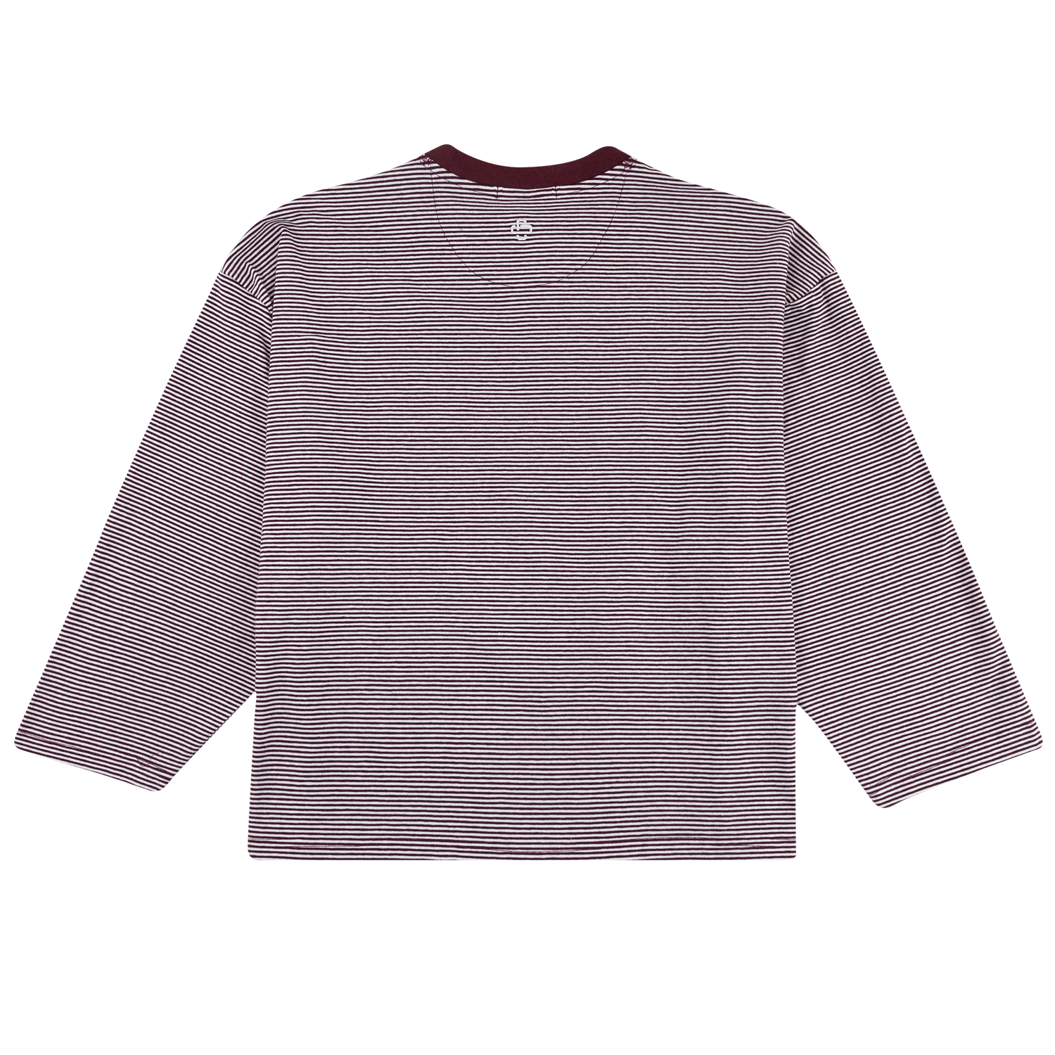 Collegiate Outfitters Striped Bell Sleeve Top - Maroon