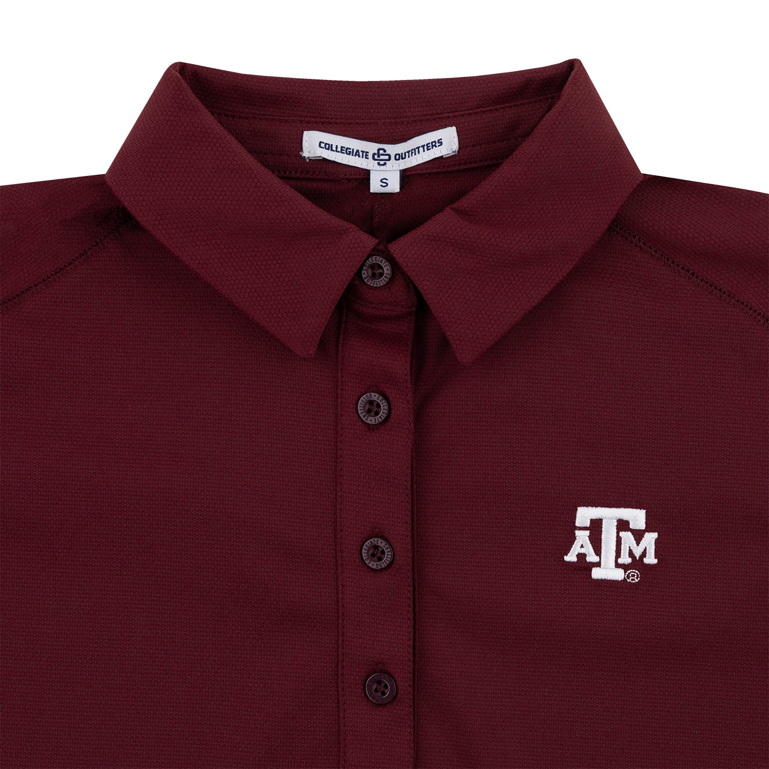 Texas A&M Women's Lightweight Long Sleeve Polo - Maroon