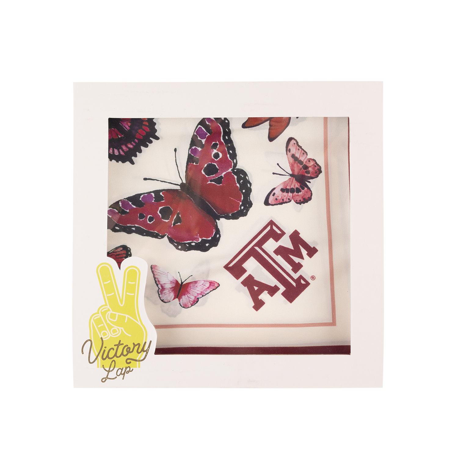 Texas A&M Butterfly Silk Scarf