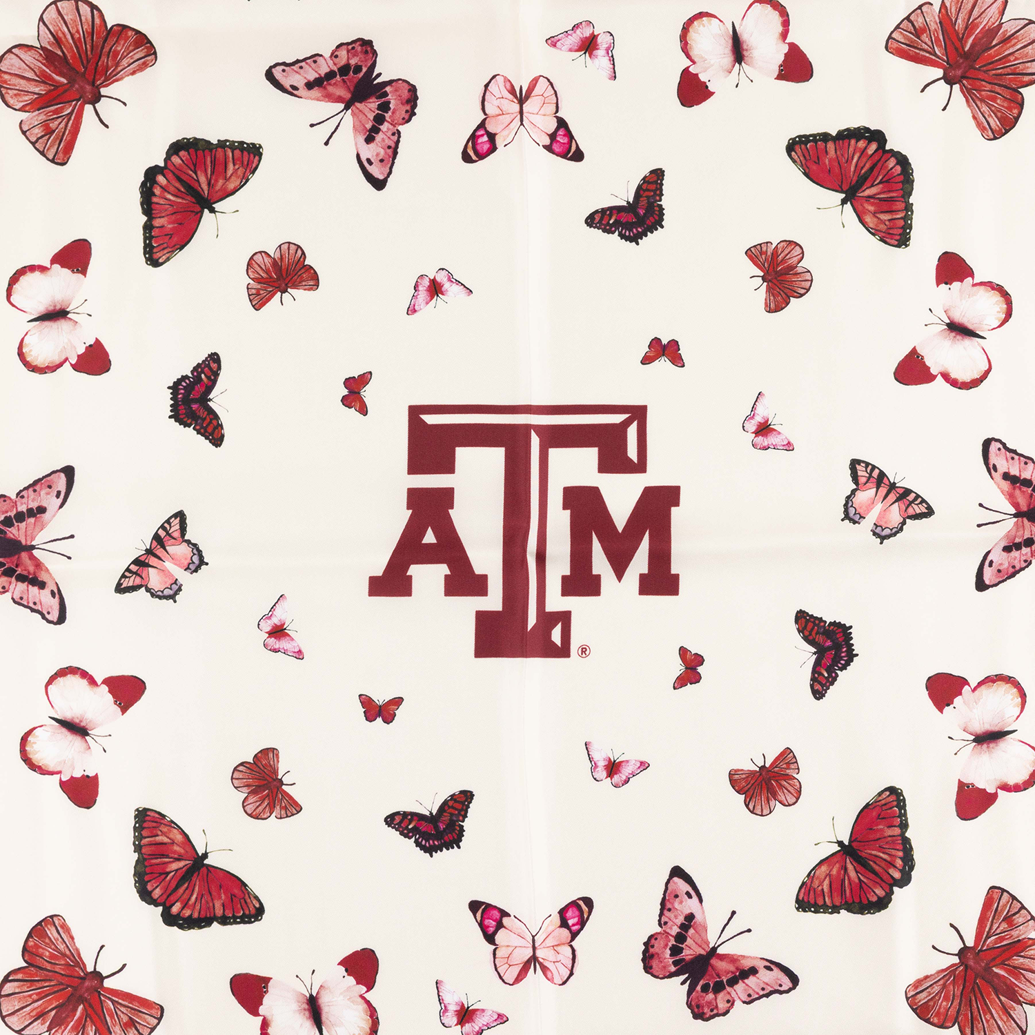 Texas A&M Butterfly Silk Scarf