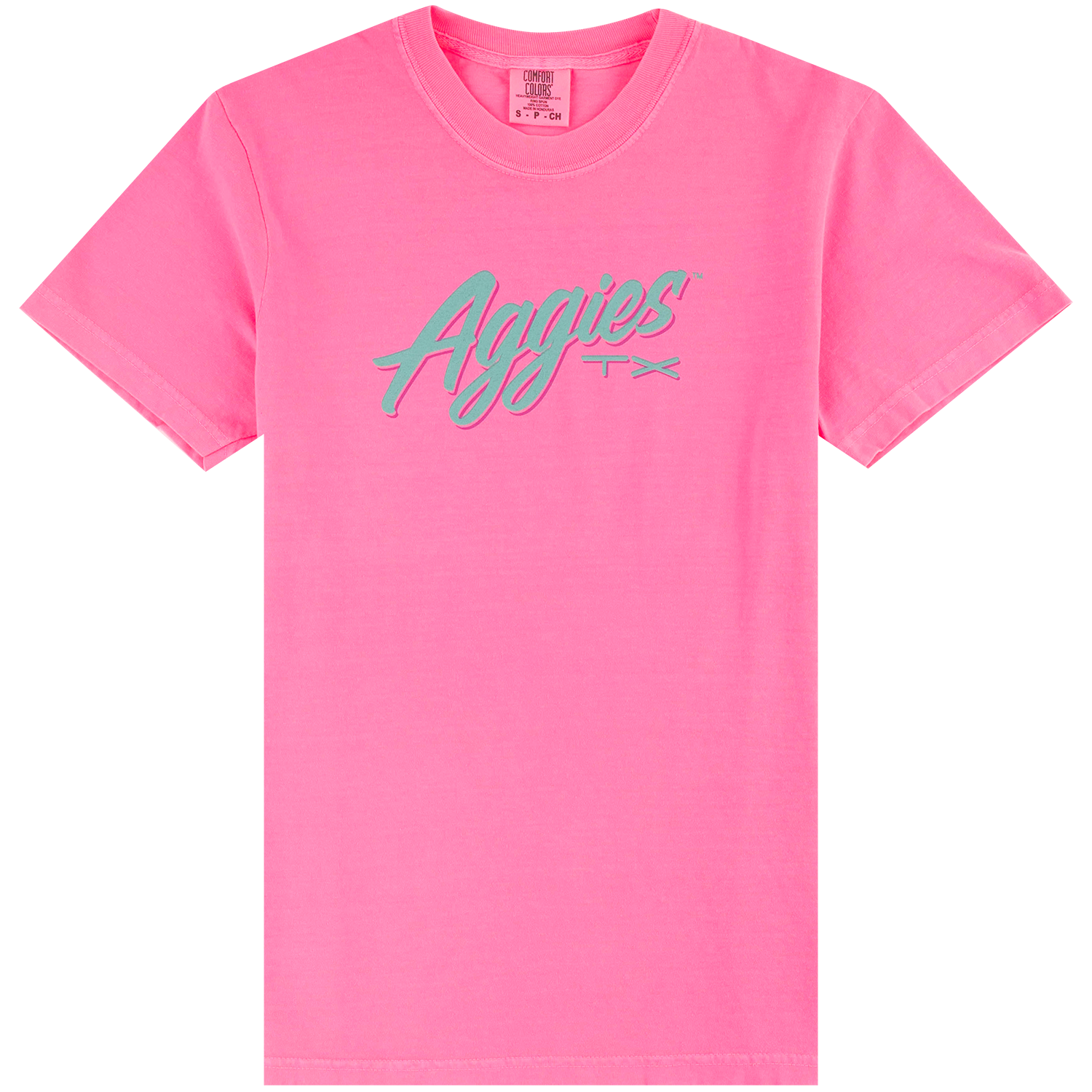 Aggies Comfort Colors Tropical Energy T-Shirt - Pink