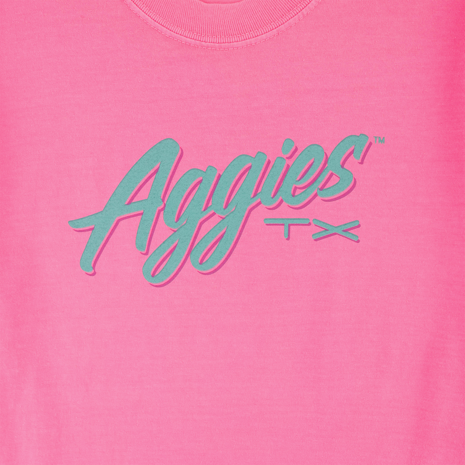 Aggies Comfort Colors Tropical Energy T-Shirt - Pink