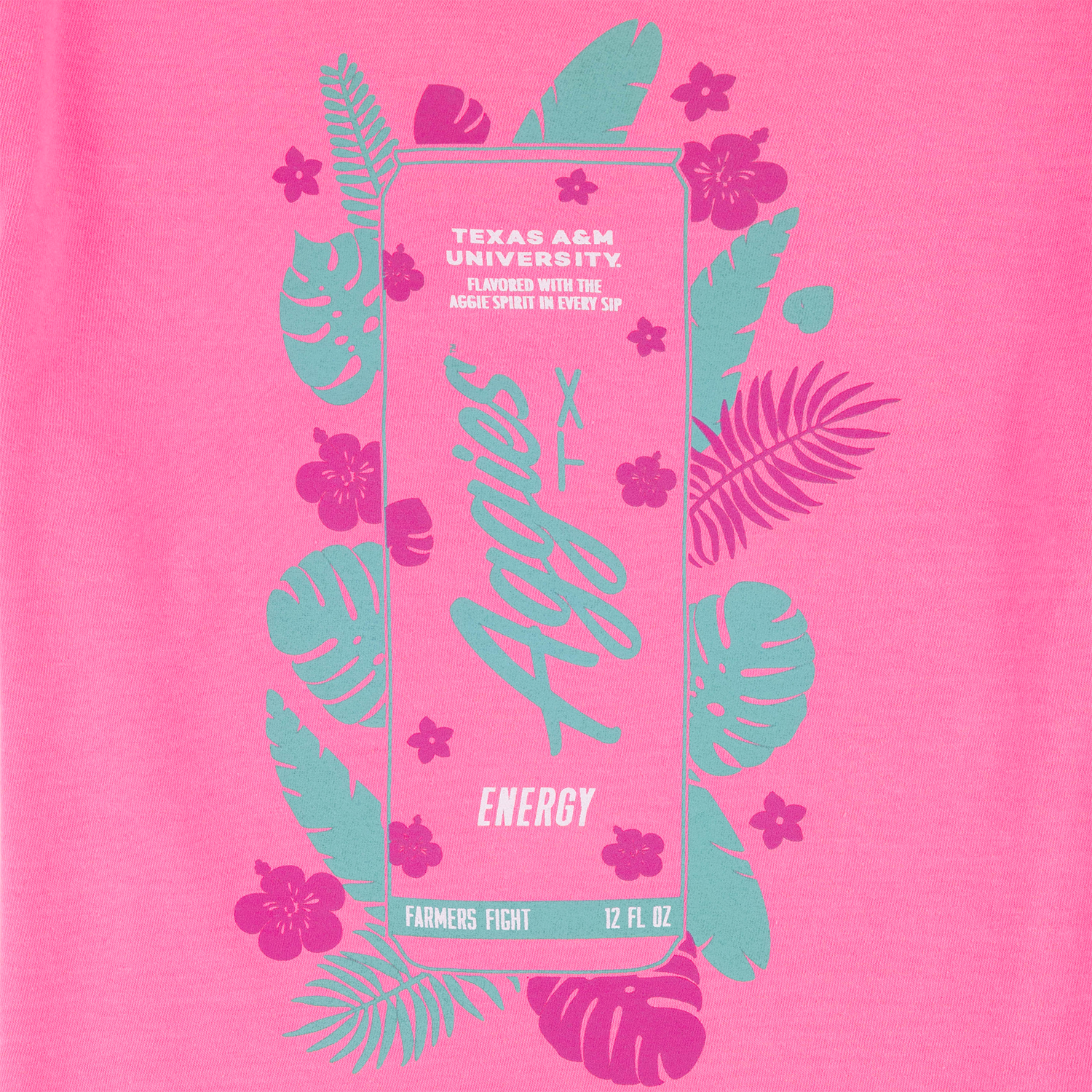 Aggies Comfort Colors Tropical Energy T-Shirt - Pink