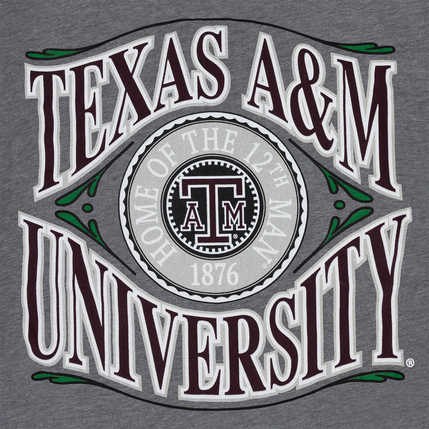 Texas A&M Legacy Medallion T-Shirt - Gray