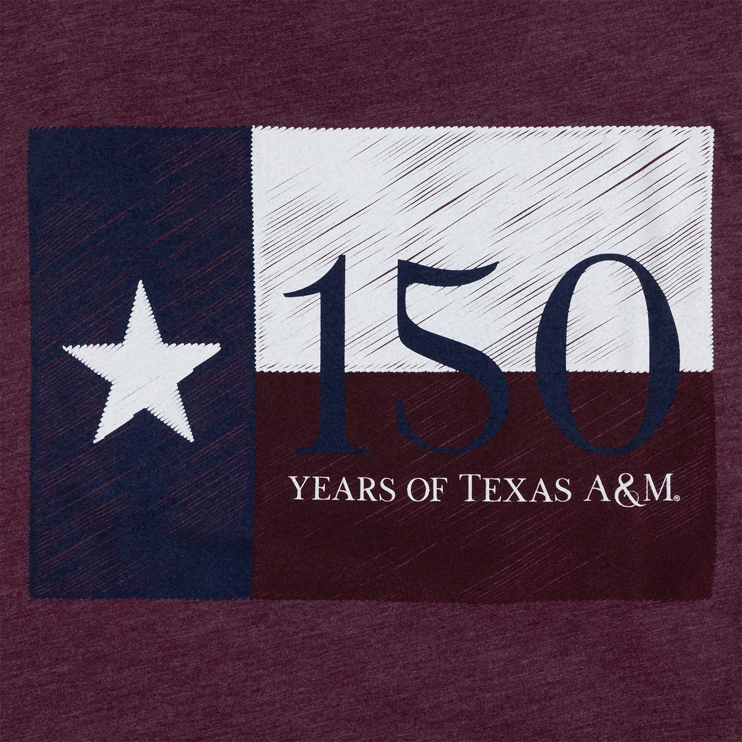 150 Years of Texas A&M T- Shirt - Maroon