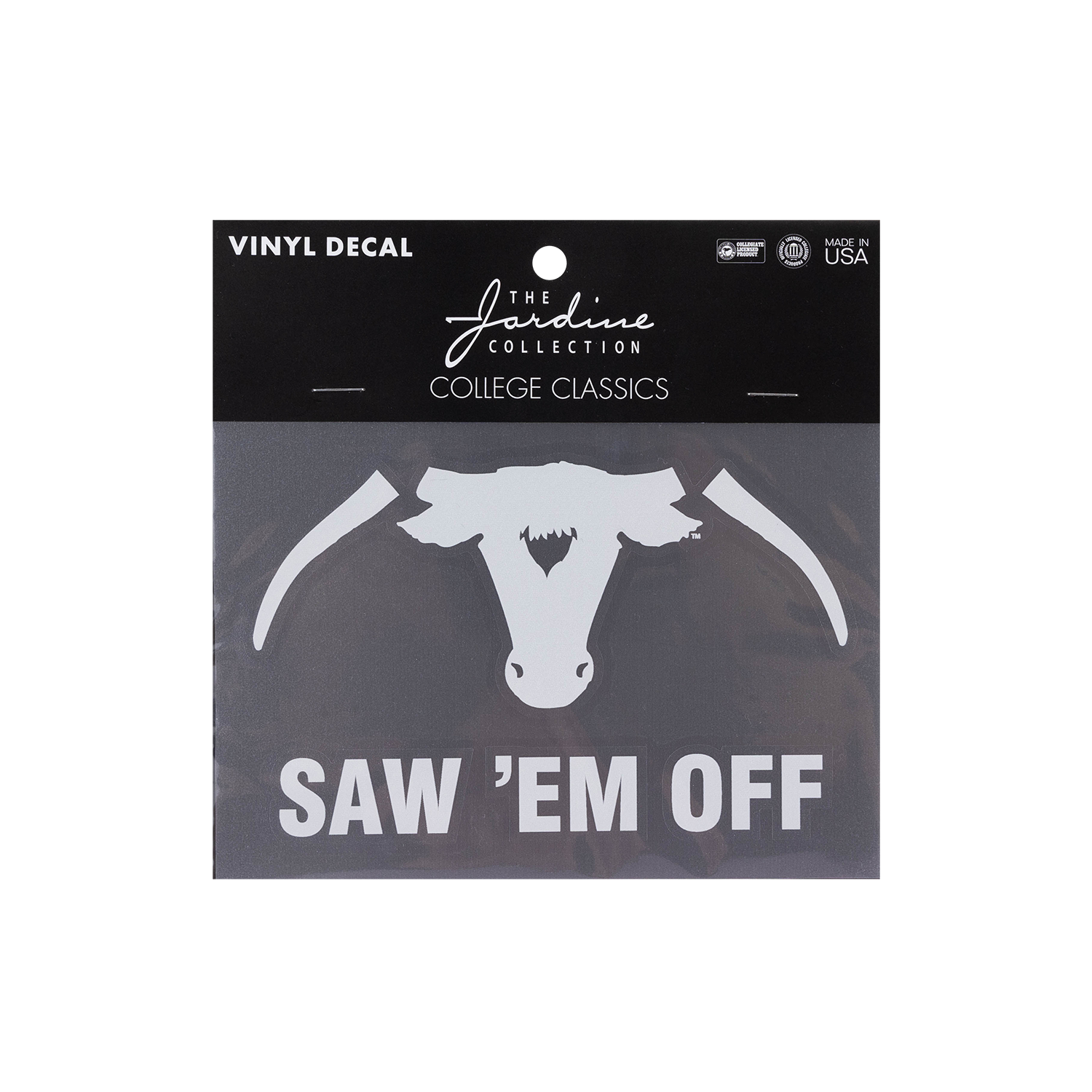 Saw 'Em Off Decal - White