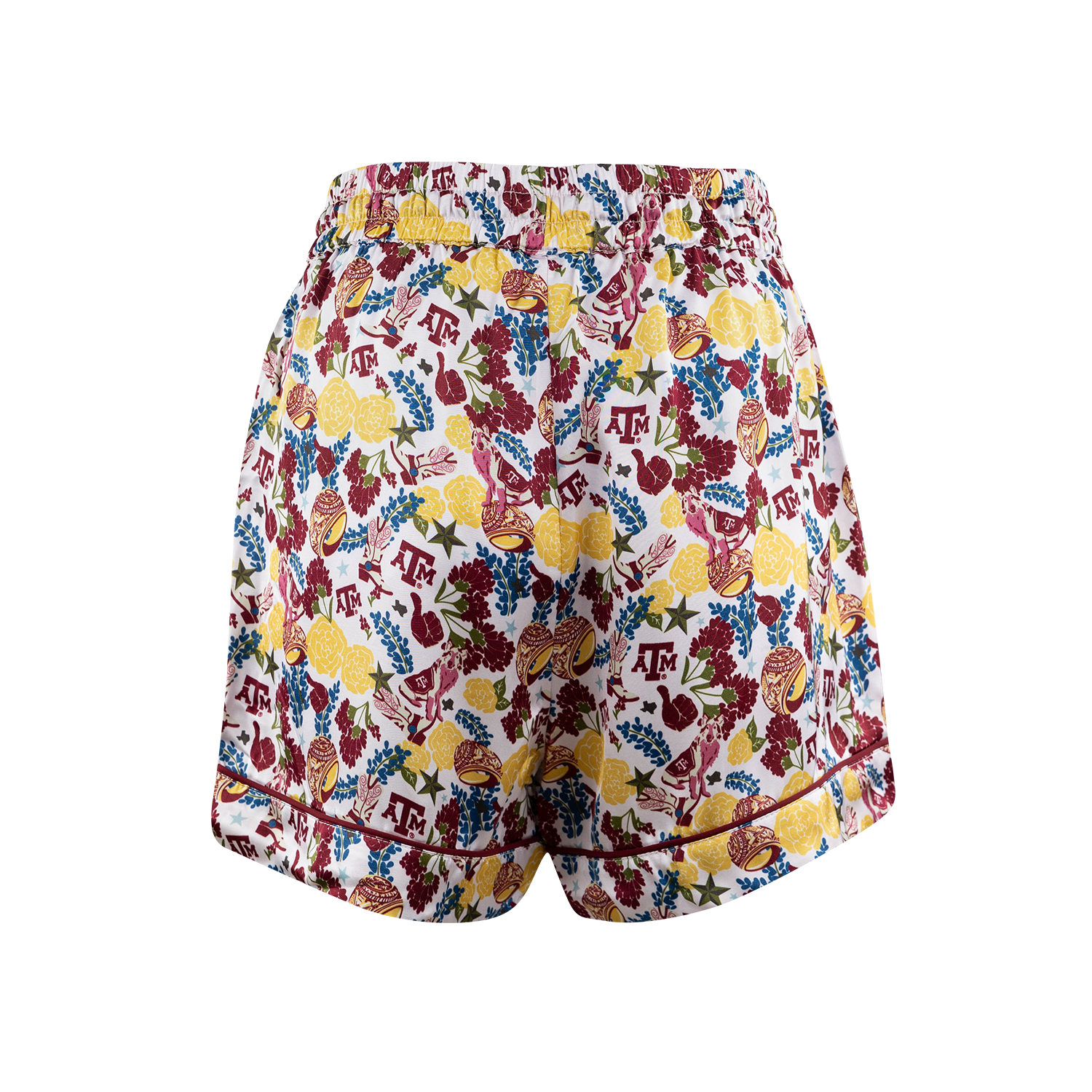 Texas A&M Saturday Silks Womens Drawstring Sleep Shorties