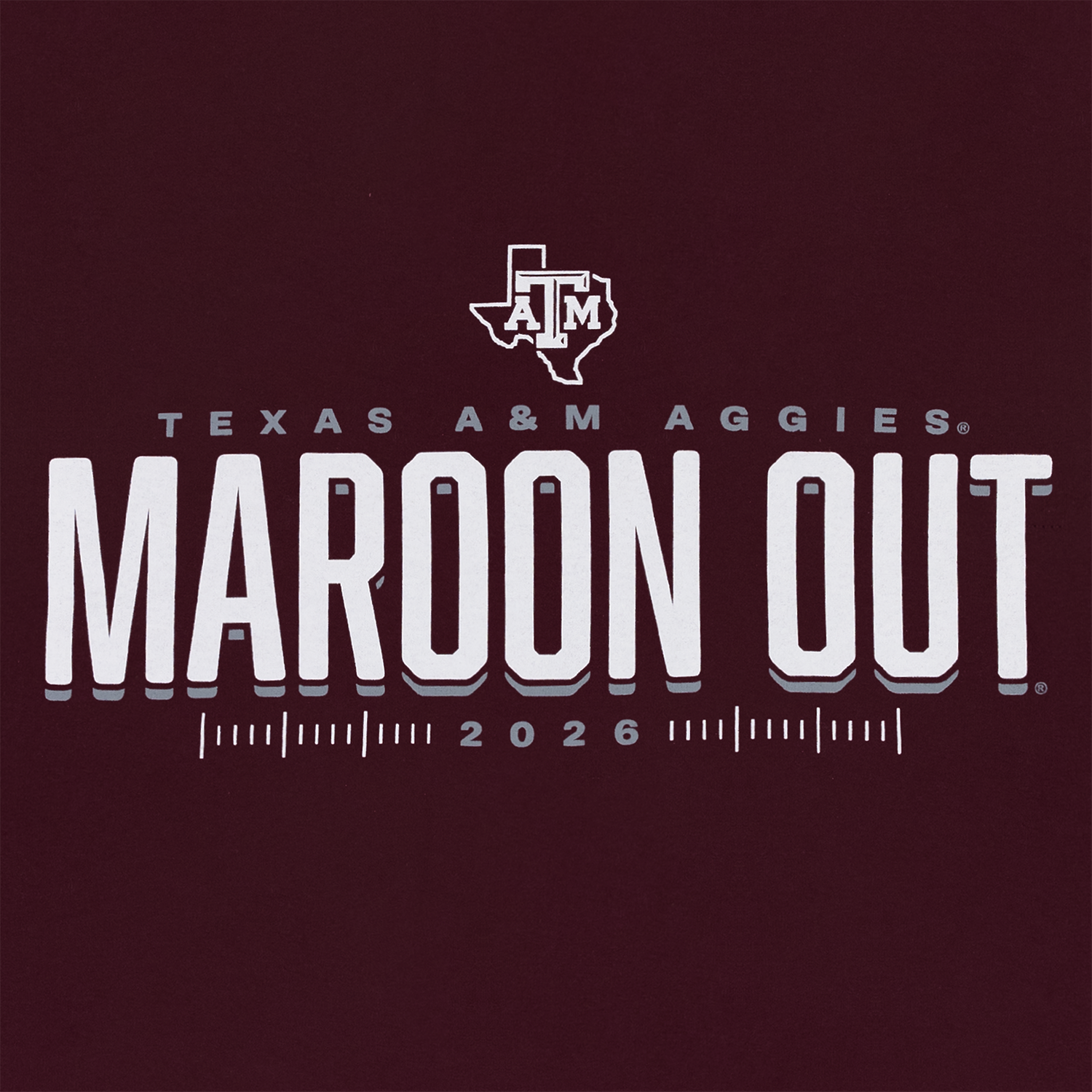 Texas A&M Aggies 2026 Maroon Out T-Shirt - Maroon