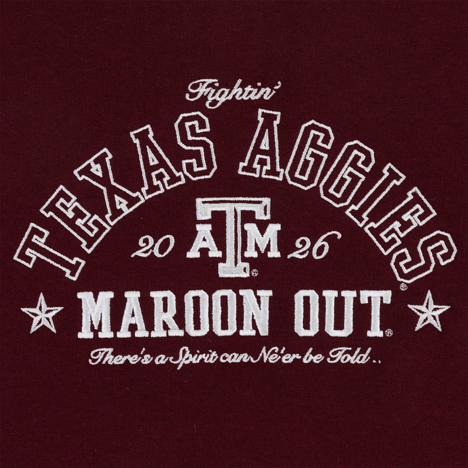 Texas Aggies 2026 Embroidered Maroon Out Sweatshirt - Maroon