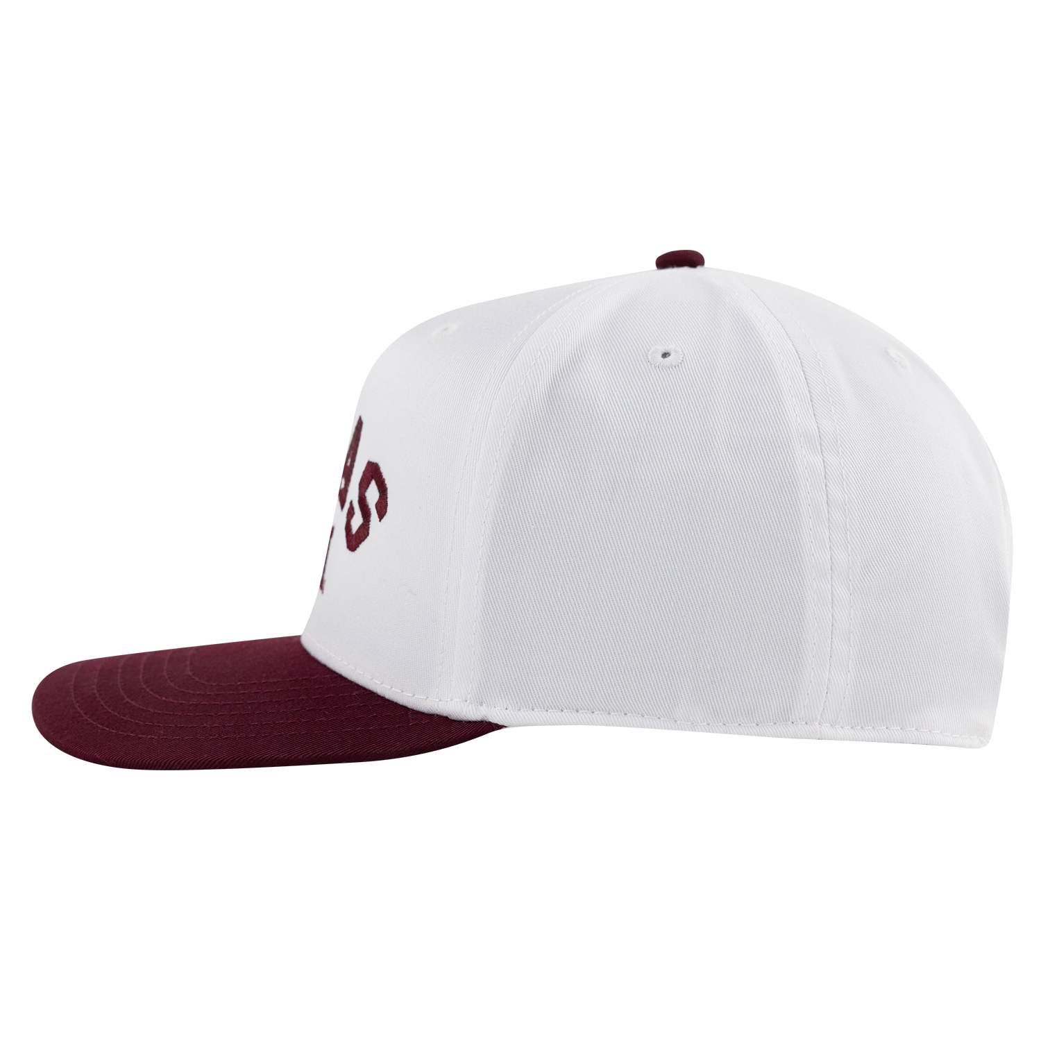Texas A&M Two Tone 6 Panel Hat - White