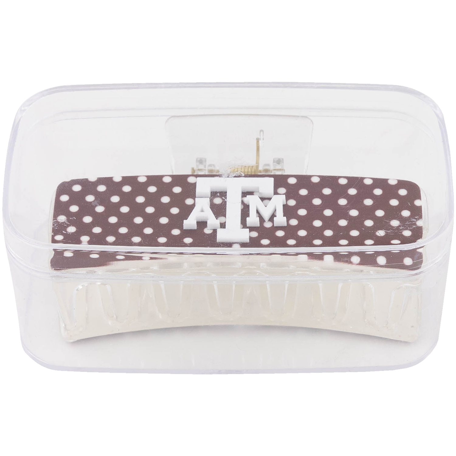 Texas A&M Polka Dot Claw Clip - Maroon