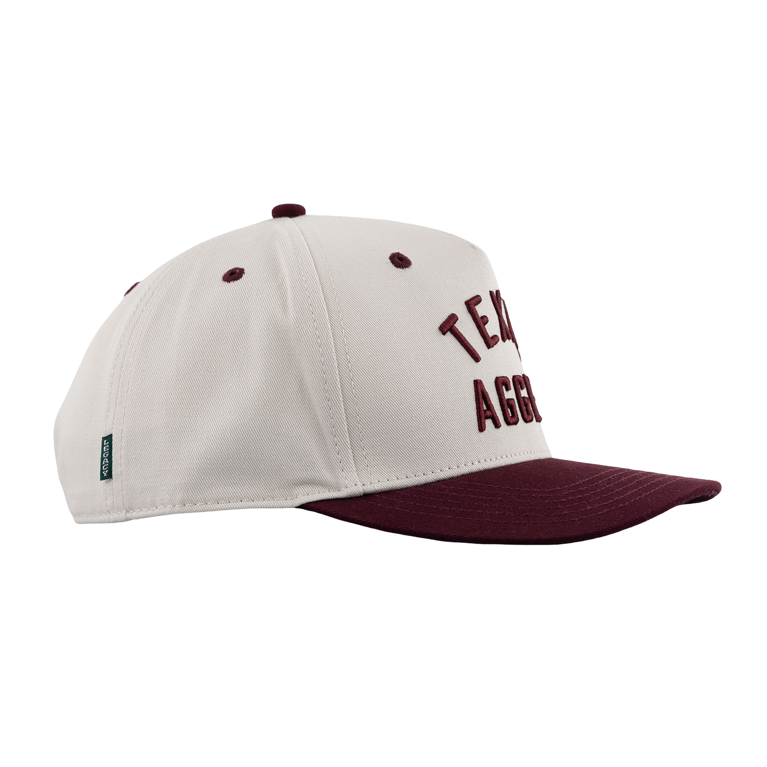 Texas Aggies Two Tone 6 Panel Hat - Beige