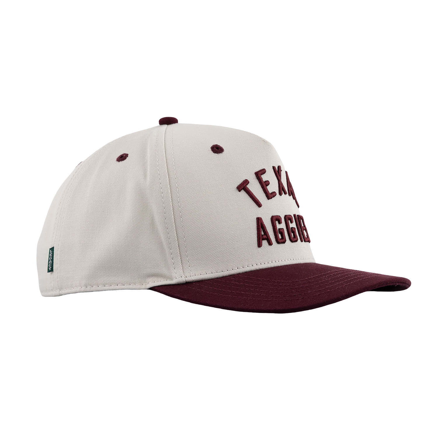 Texas Aggies Two Tone 6 Panel Hat - Beige