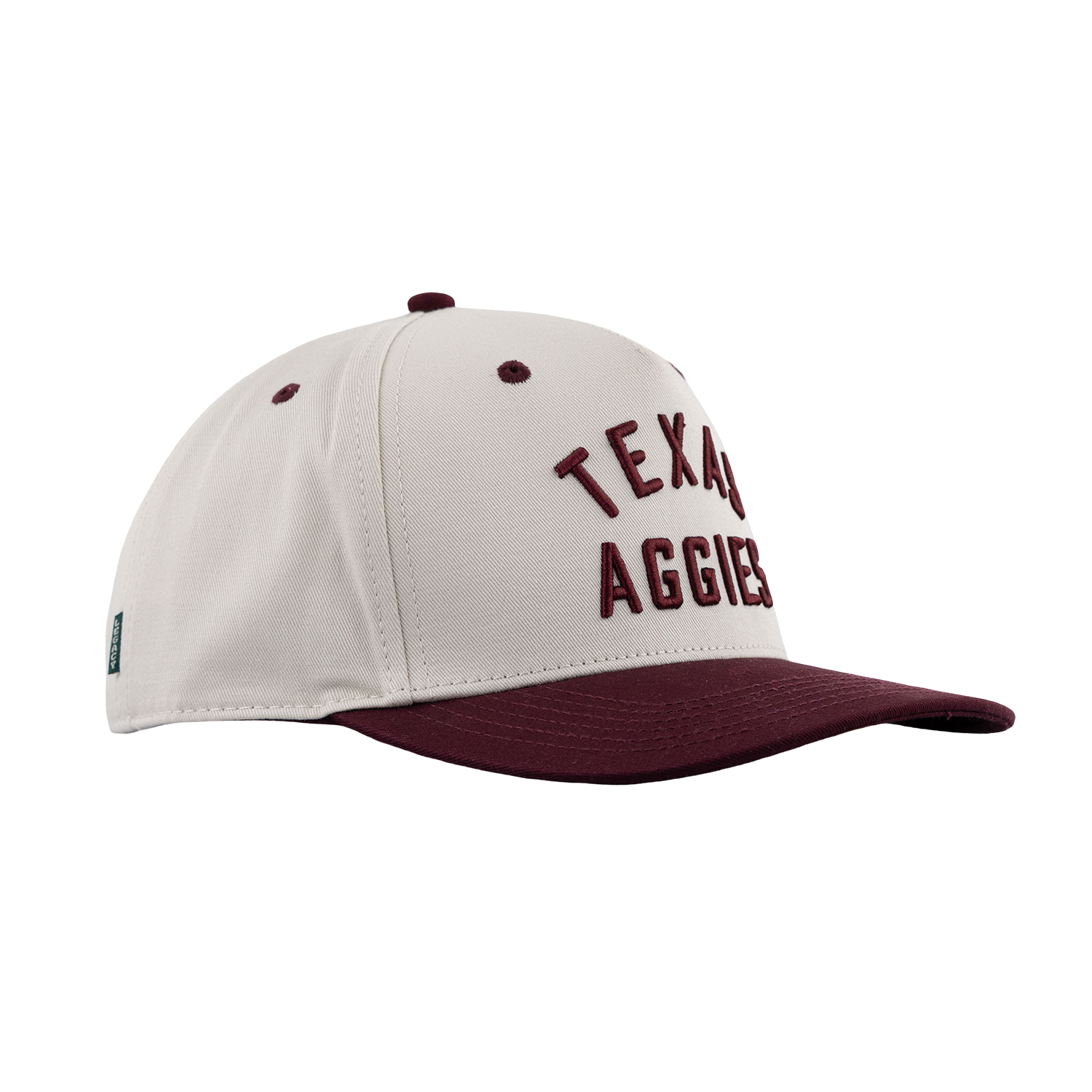 Texas Aggies Two Tone 6 Panel Hat - Beige