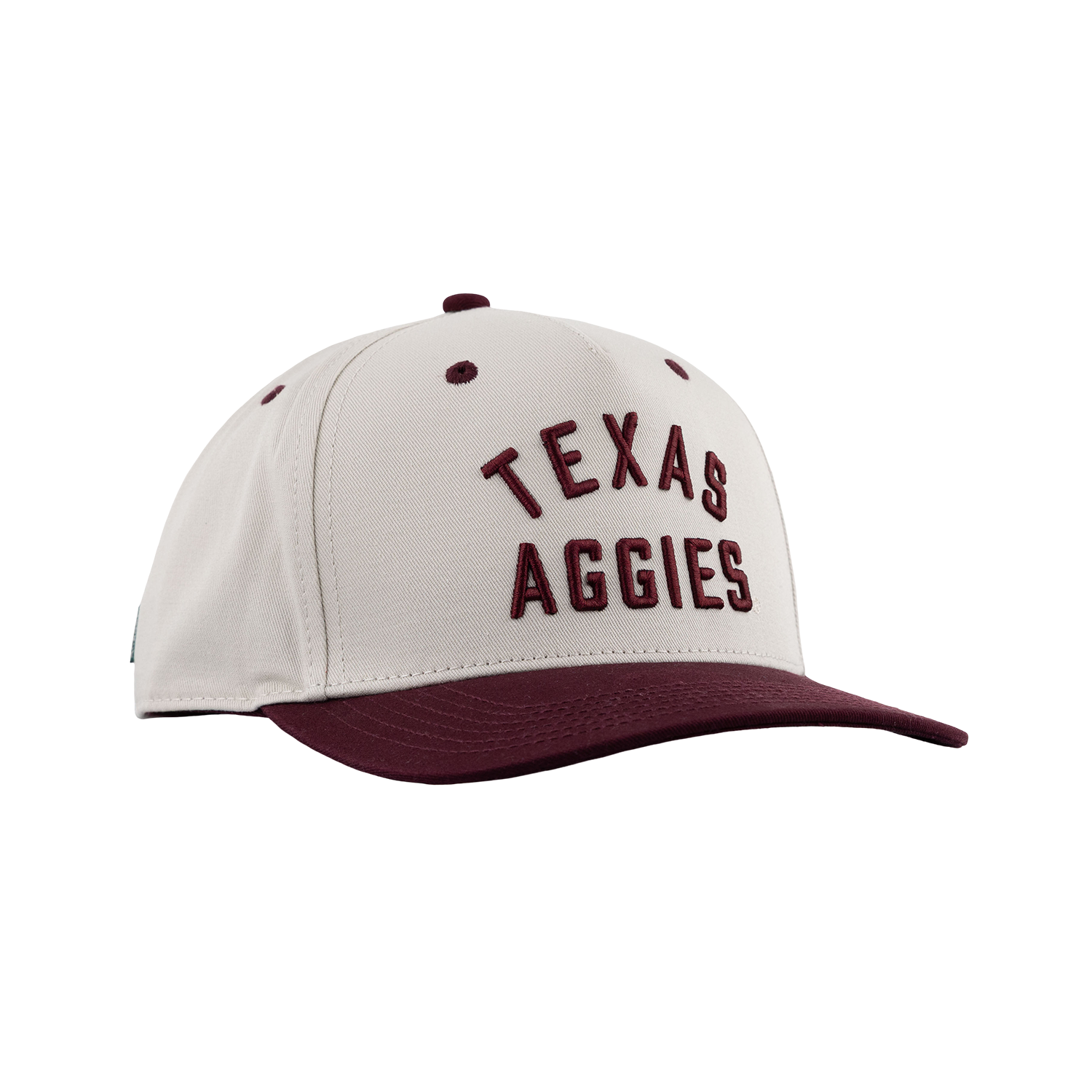 Texas Aggies Two Tone 6 Panel Hat - Beige