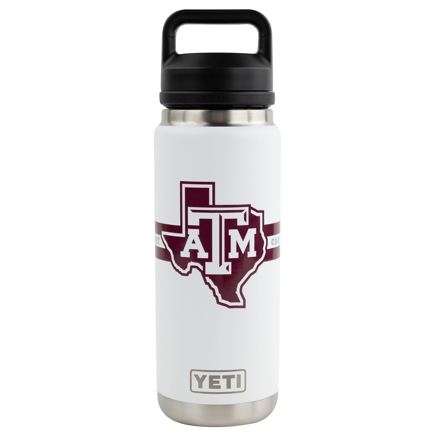 Texas A&M Sarge Football YETI 26 oz Chug Bottle - White