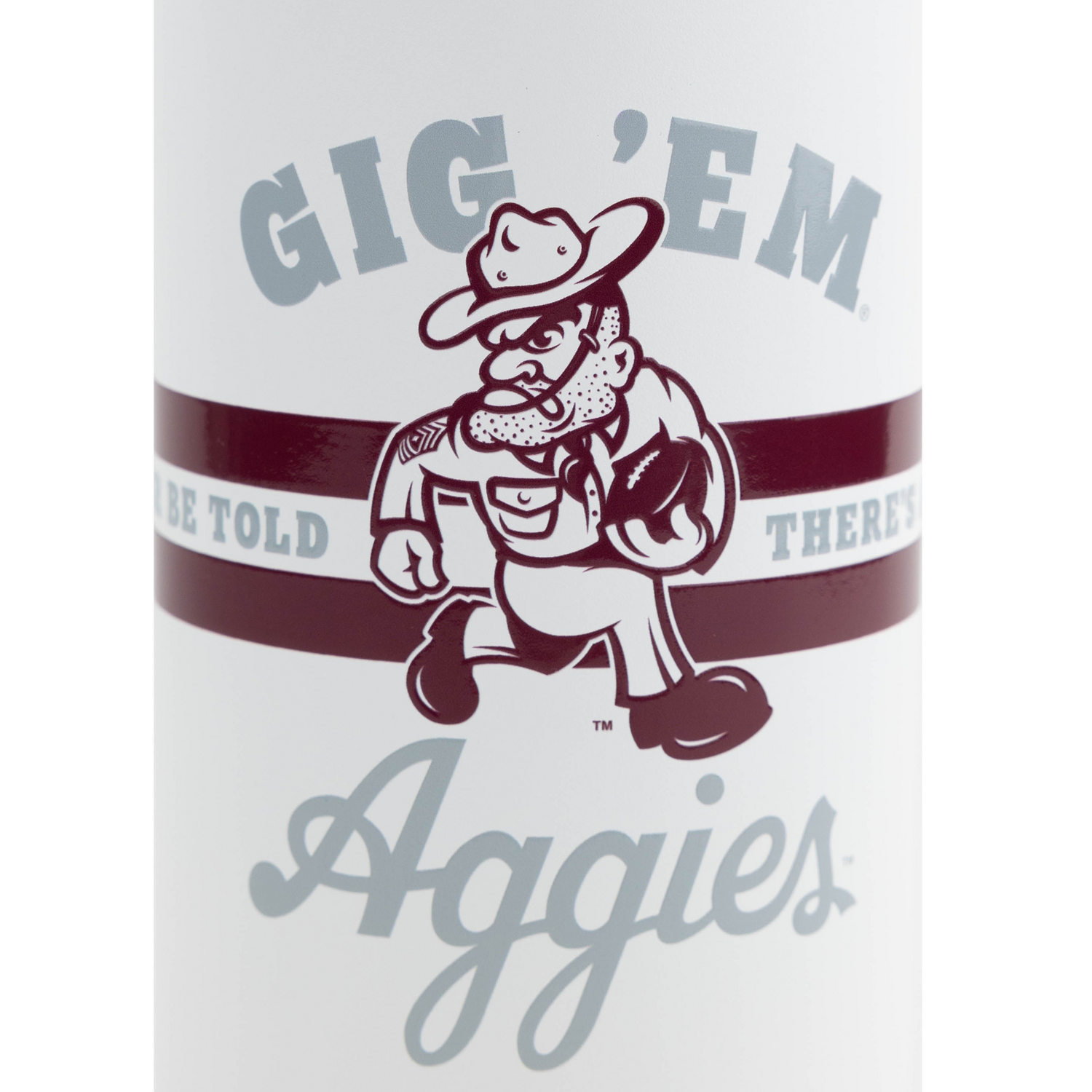 Texas A&M Sarge Football YETI 26 oz Chug Bottle - White