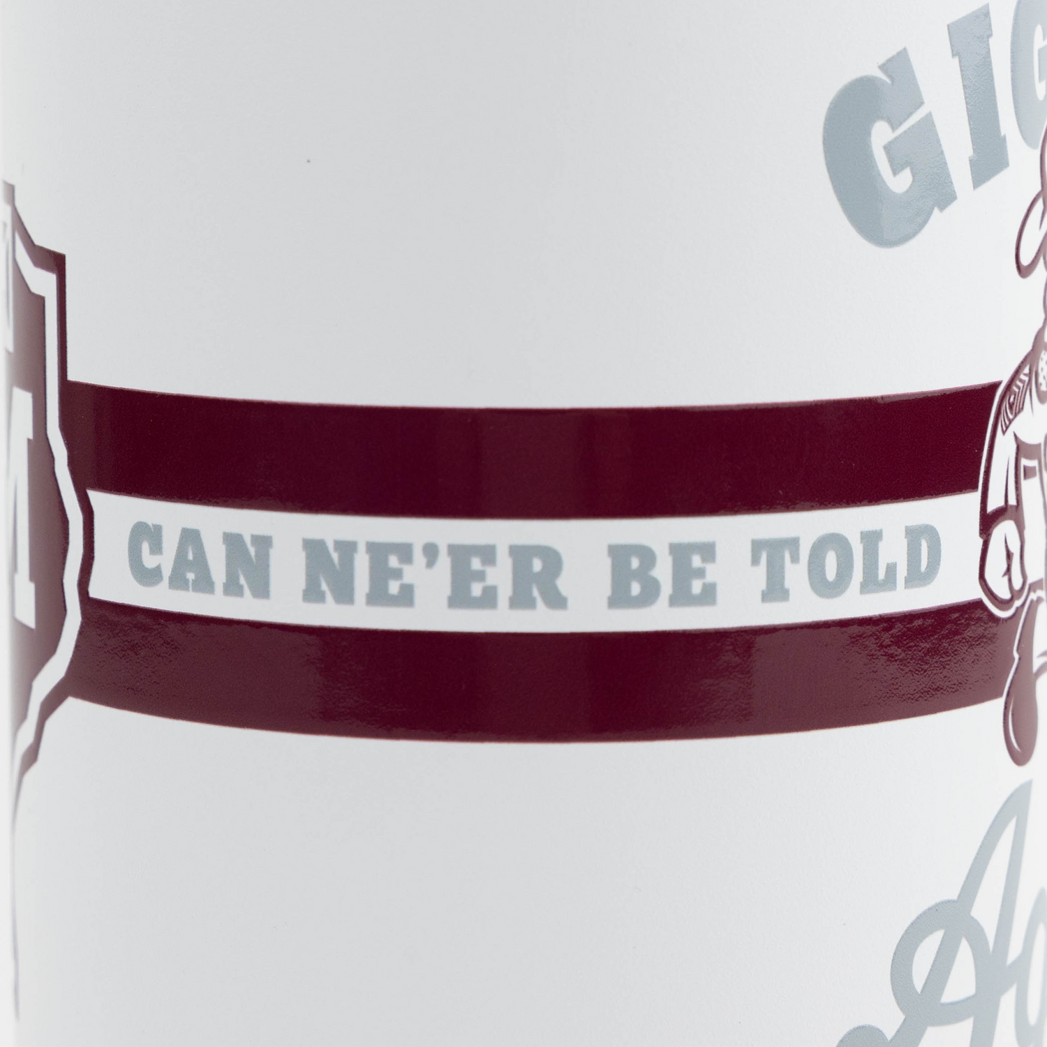 Texas A&M Sarge Football YETI 26 oz Chug Bottle - White