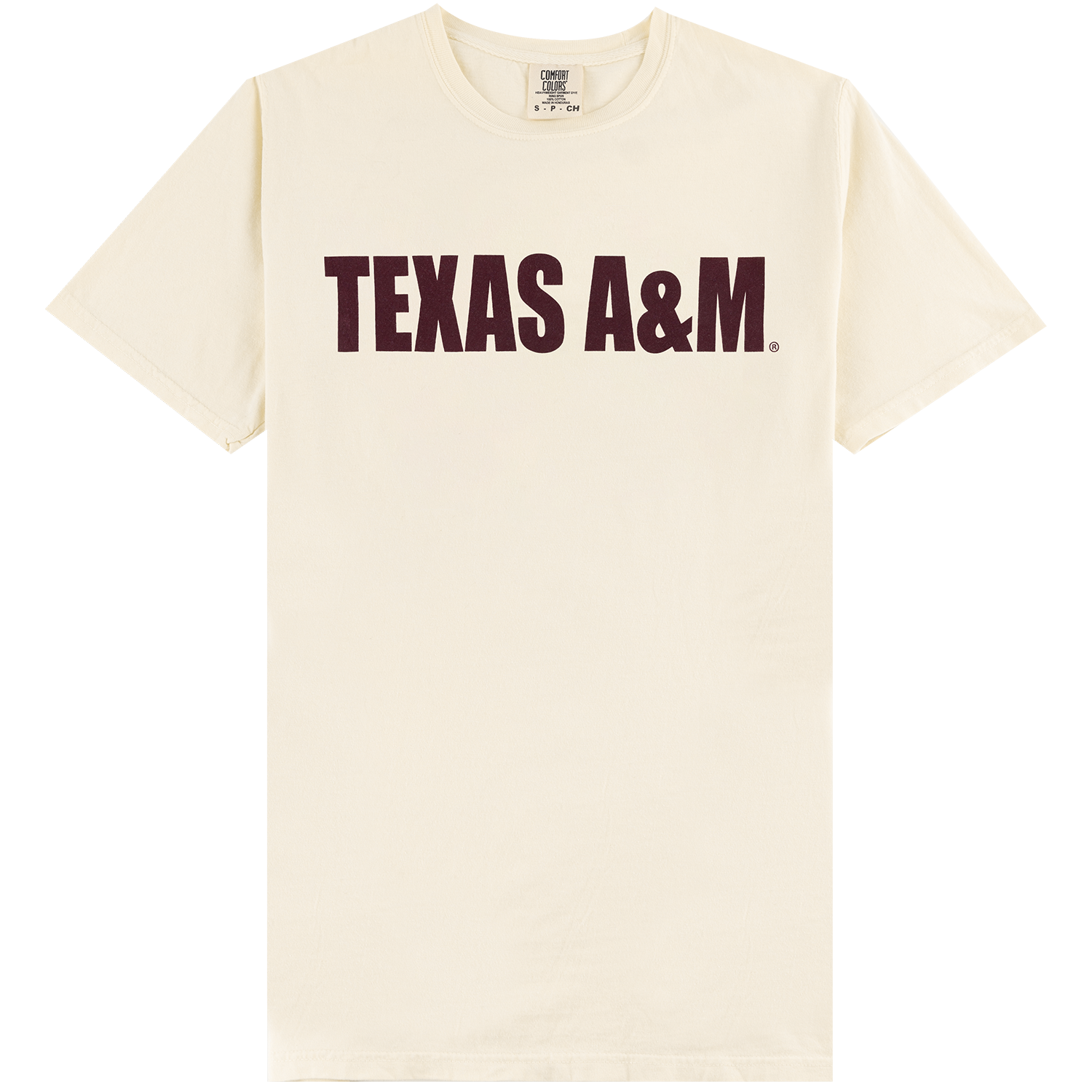 Texas A&M Comfort Colors #12 Tent T-Shirt - Beige