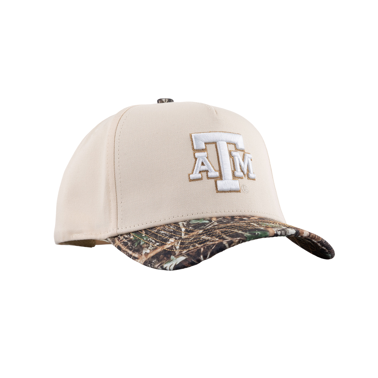 Texas A&M Two Tone 6 Panel Snapback Cap - Camo