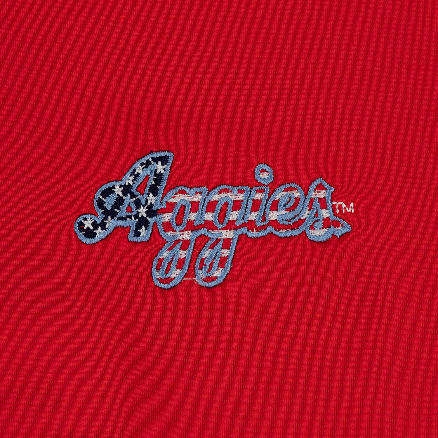 Script Aggies Horn Legend Americana Polo - Red