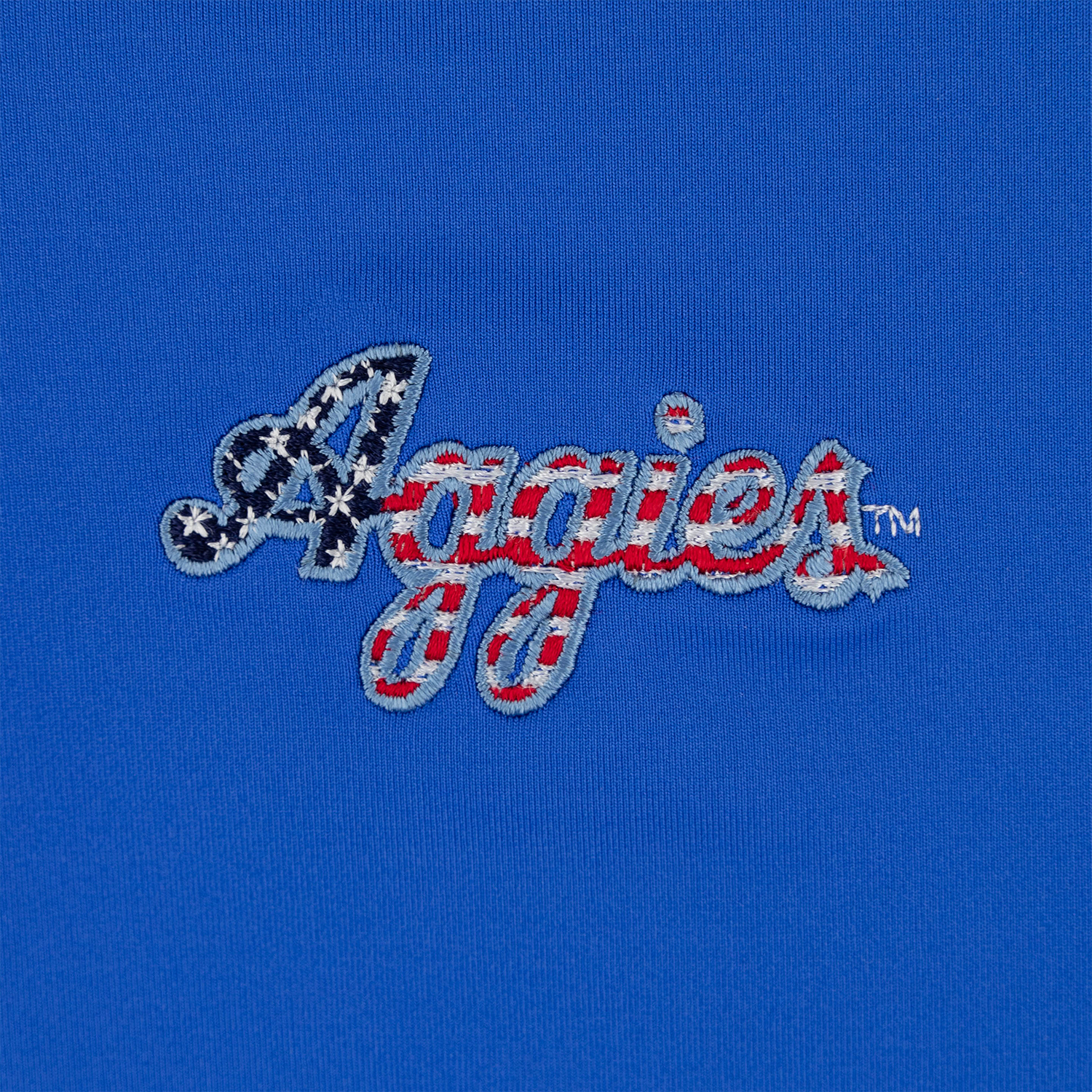Script Aggies Horn Legend Americana Polo - Blue