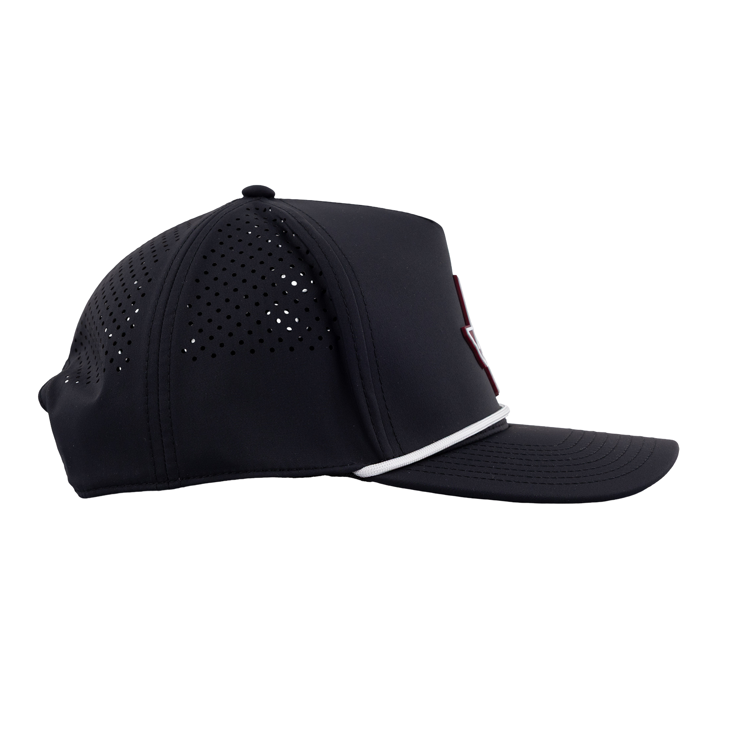 Texas A&M Branded Bills Lonestar 5 Panel Rope Hat - Black
