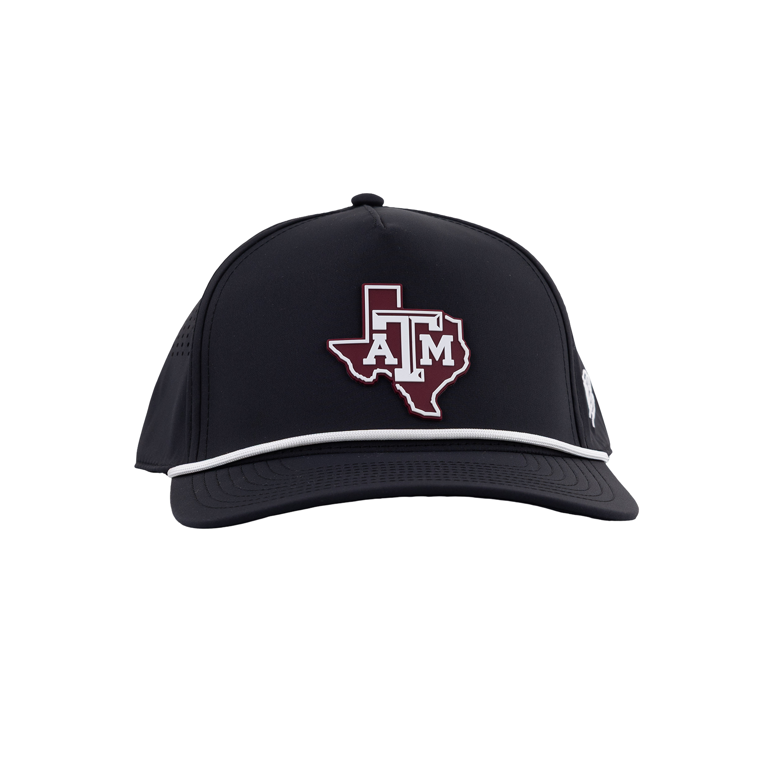 Texas A&M Branded Bills Lonestar 5 Panel Rope Hat - Black