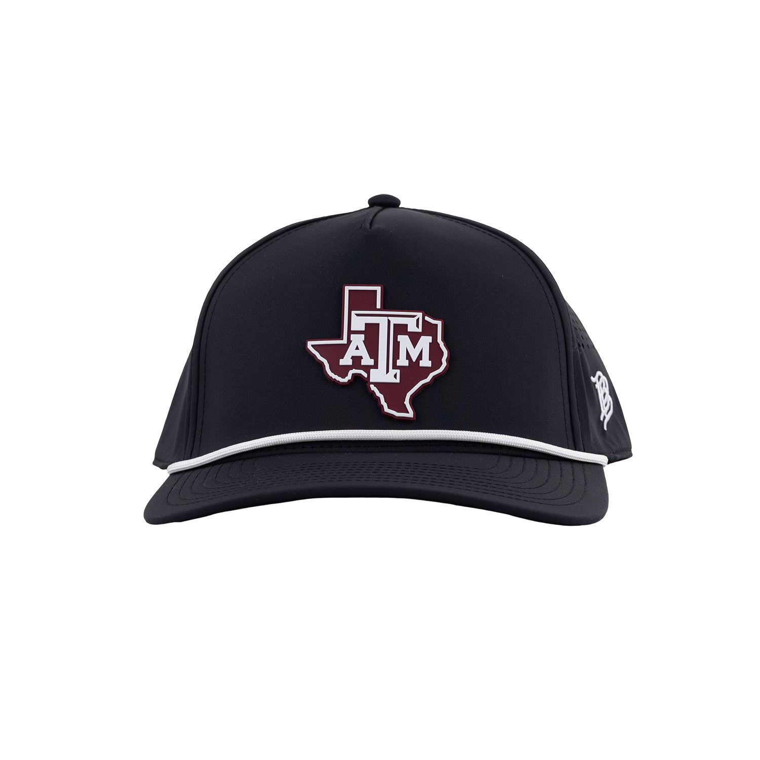 Texas A&M Branded Bills Lonestar 5 Panel Rope Hat - Black