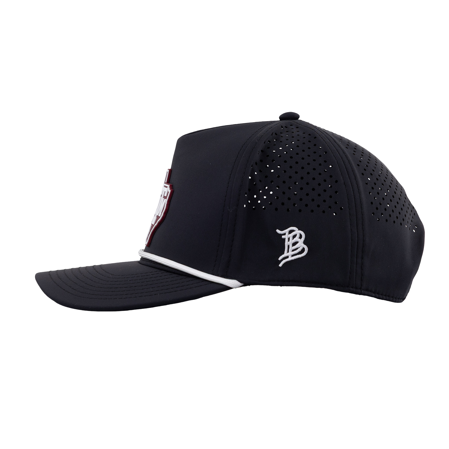 Texas A&M Branded Bills Lonestar 5 Panel Rope Hat - Black