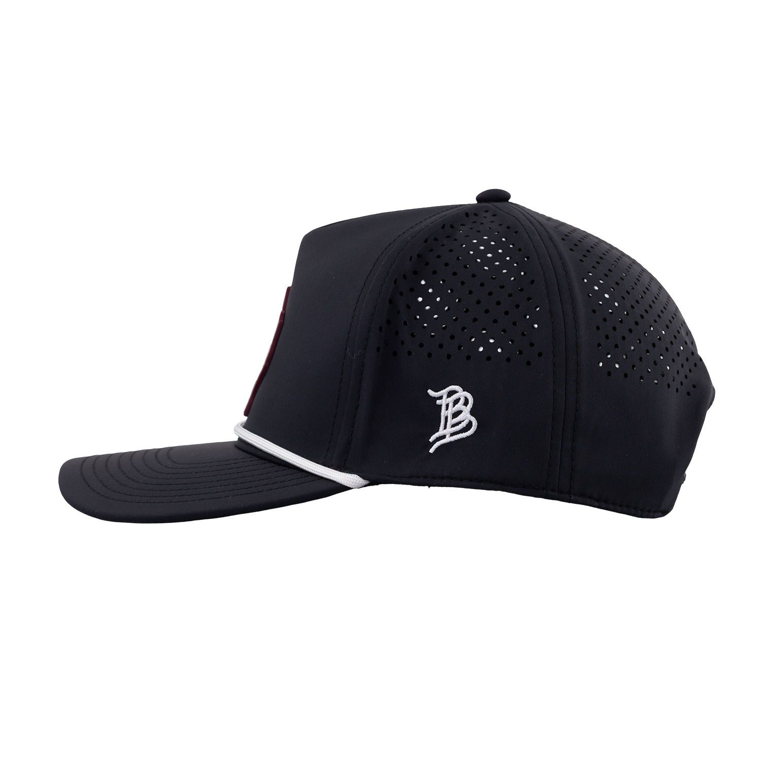 Texas A&M Branded Bills Lonestar 5 Panel Rope Hat - Black