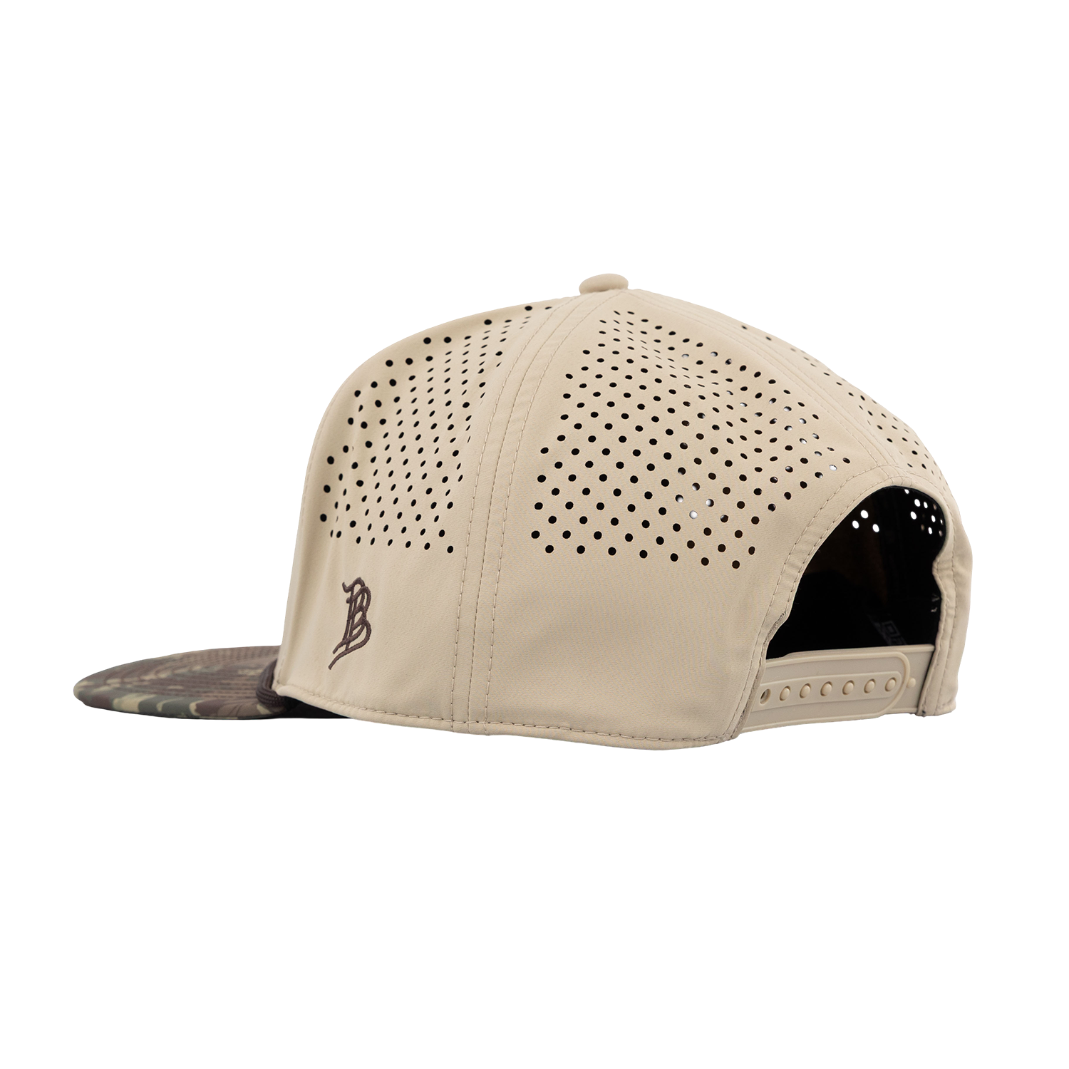 Script Aggies Branded Bills Flat Panel Camo Hat - Beige