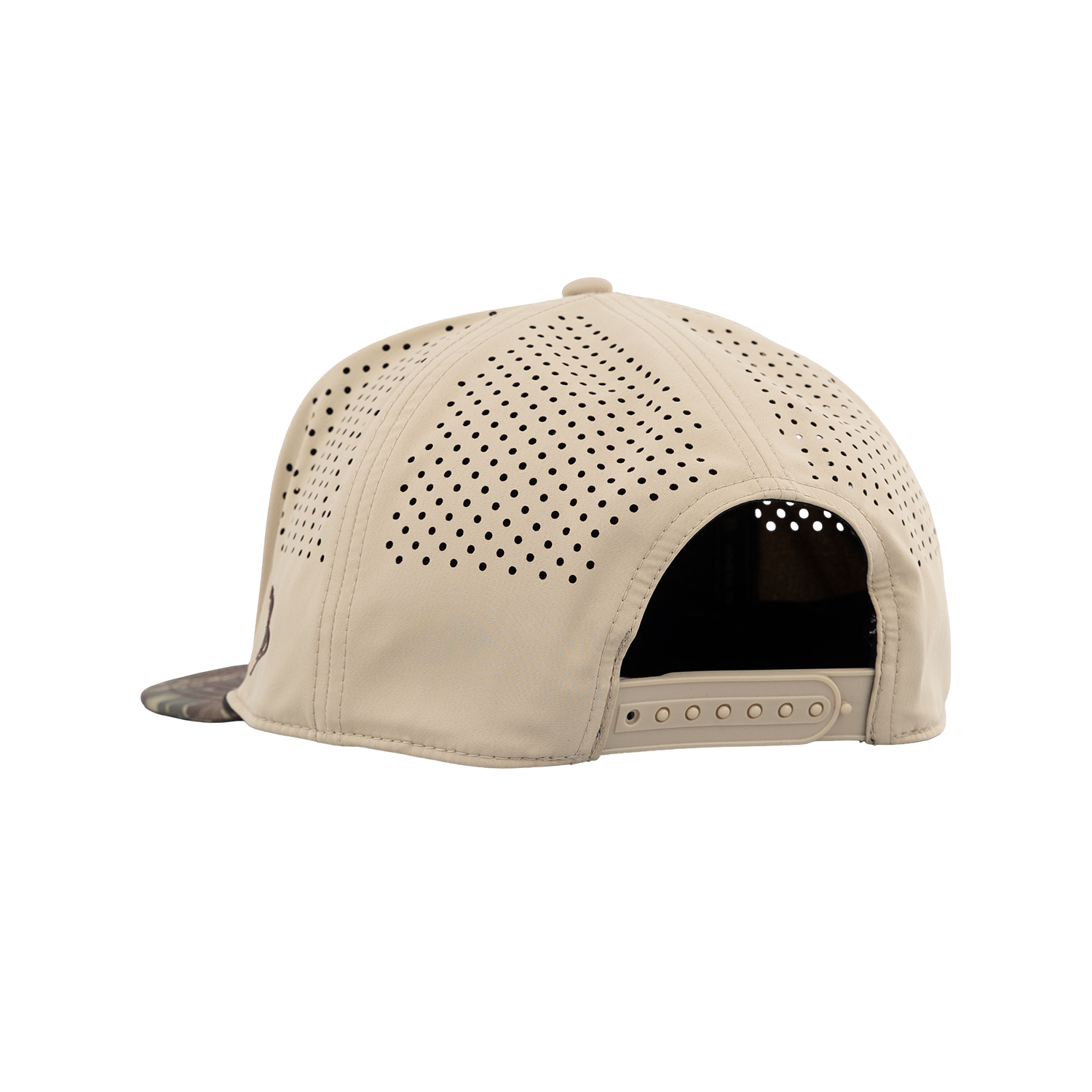 Script Aggies Branded Bills Flat Panel Camo Hat - Beige