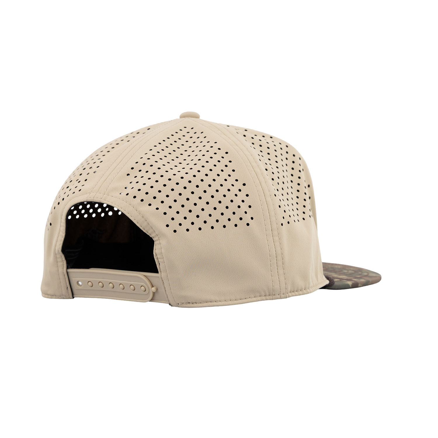 Script Aggies Branded Bills Flat Panel Camo Hat - Beige