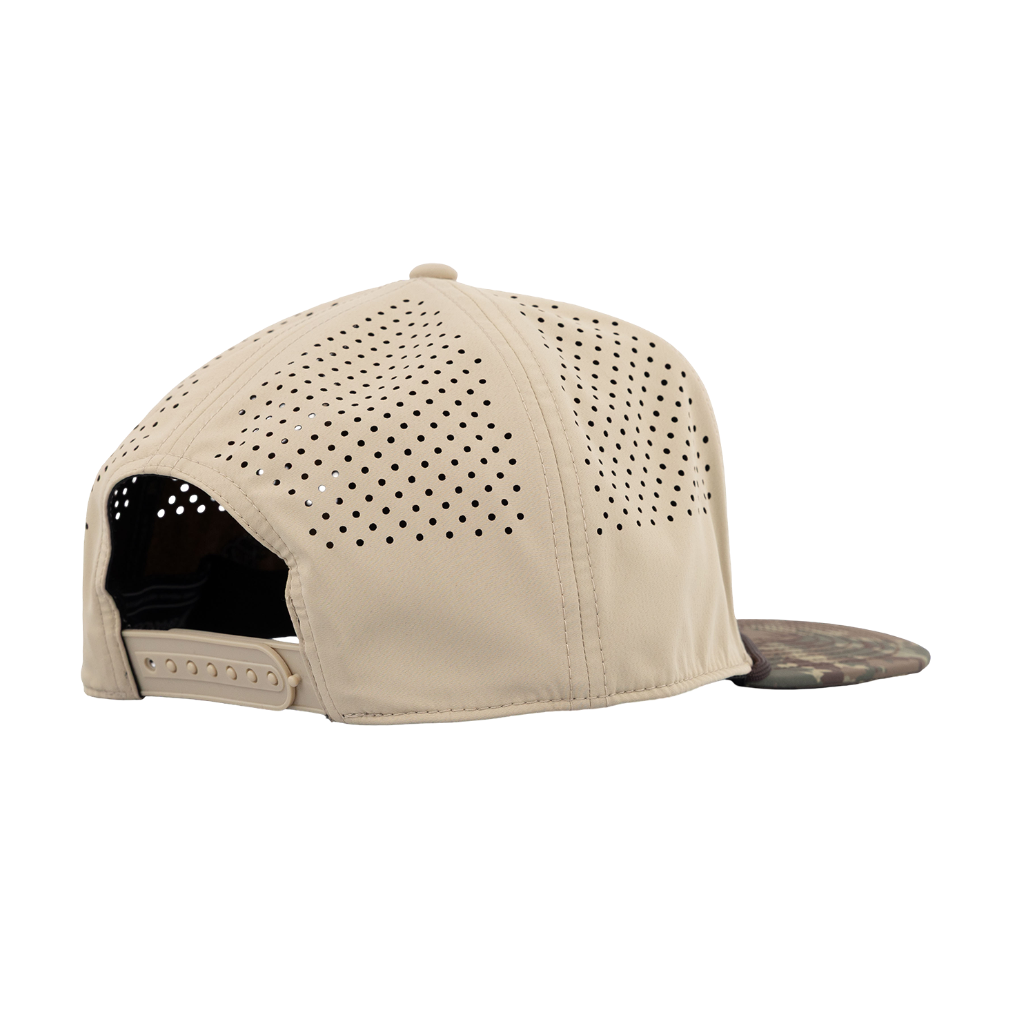 Script Aggies Branded Bills Flat Panel Camo Hat - Beige