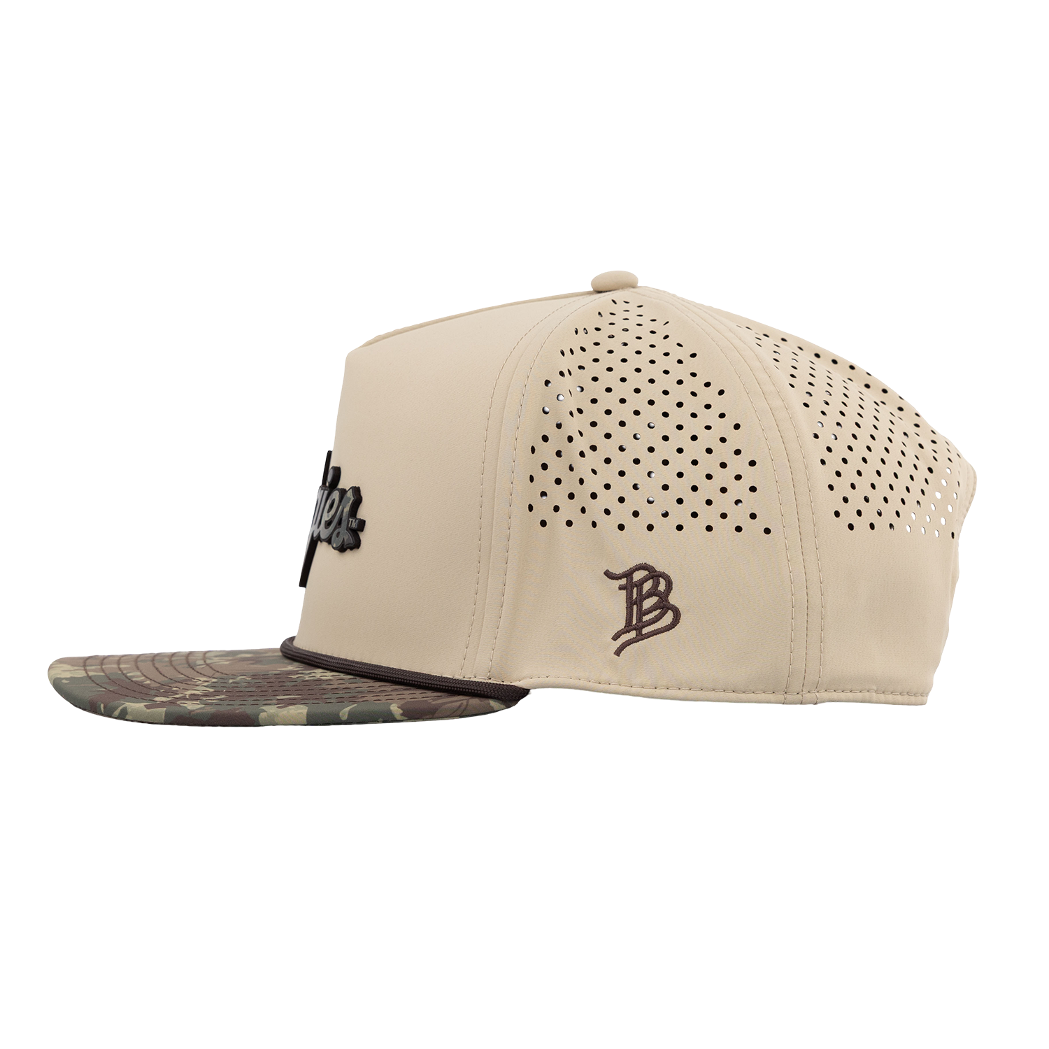 Script Aggies Branded Bills Flat Panel Camo Hat - Beige