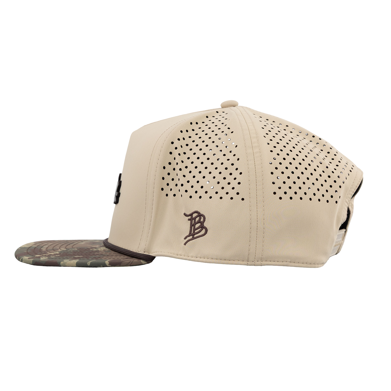 Script Aggies Branded Bills Flat Panel Camo Hat - Beige