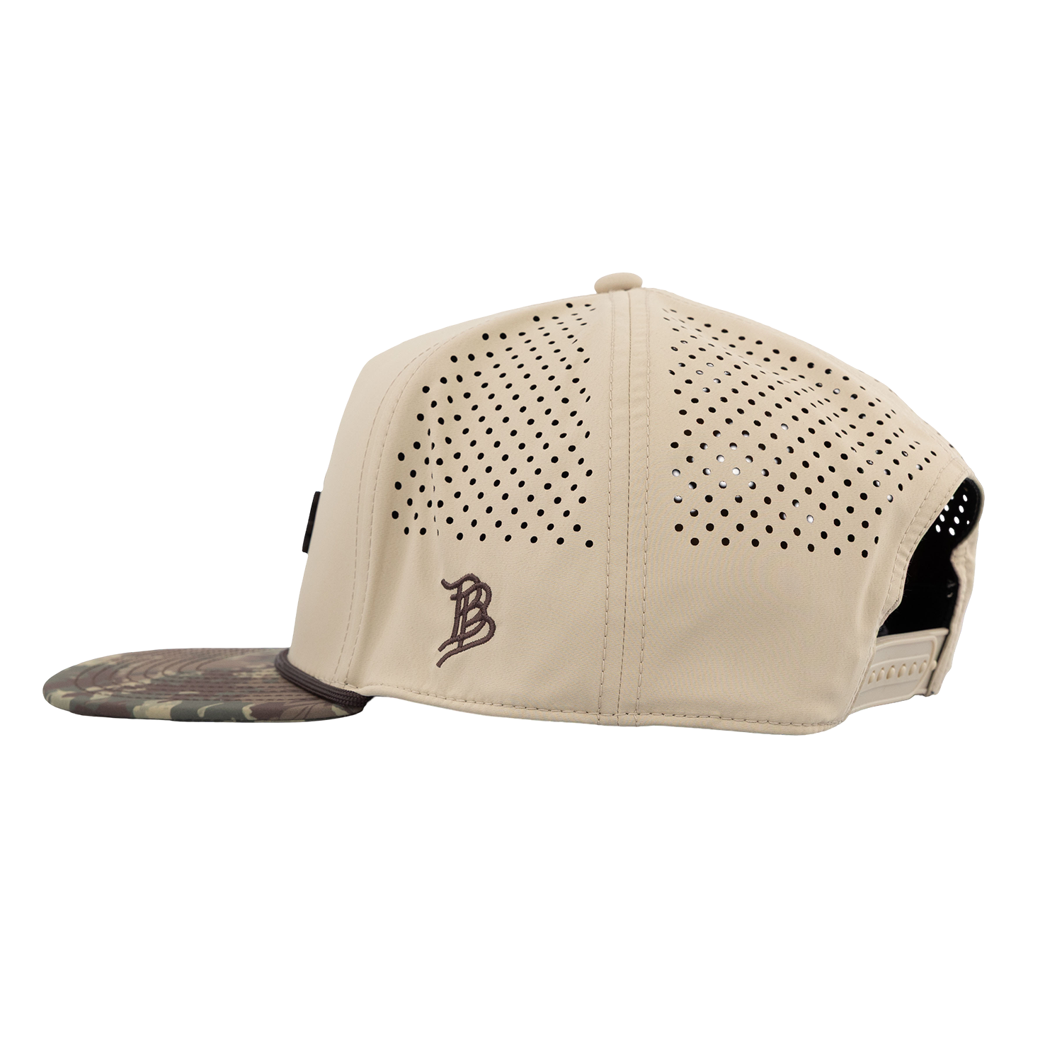 Script Aggies Branded Bills Flat Panel Camo Hat - Beige